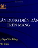 Đề tài: .XÂY DỰNG DIỄN ĐÀN TRÊN MẠNG