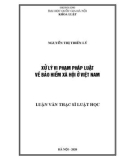 Luật văn Thạc sĩ Luật học: Xử lý vi phạm pháp luật về bảo hiểm xã hội ở Việt Nam