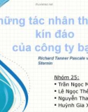 Thuyết trình: Những tác nhân thay đổi kín đáo của công ty bạn