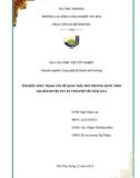 Báo cáo thực tập tốt nghiệp: Tìm hiểu thực trạng vấn đề quan trắc môi trường nước trên địa bàn huyện Tuy An tỉnh Phú Yên năm 2014