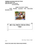 Bài thuyết trình Phân tích công việc