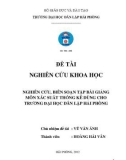 Khóa luận tốt nghiệp Kế toán - Kiểm toán: Nghiên cứu biên soạn tập bài giảng môn xác suất thống kê dùng cho Trường Đại học Dân lập Hải Phòng