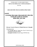 Báo cáo phân tích xu hướng công nghệ: Xu hướng ứng dụng công nghệ sấy tiên tiến trong bảo quản và chế biến nông sản, thủy sản