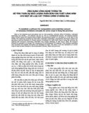 Báo cáo: Ứng dụng công nghệ thông tin để tính toán dự báo lượng phân bón cần thiết hàng năm cho một số loại cây trồng chính ở Đồng Nai