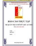 Báo cáo thực tập Hệ quản trị cơ sở dữ liệu Access: Quản lý học sinh