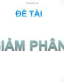 Bài thuyết trình: Giảm phân