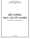 Đề cương thực tập tốt nghiệp dành cho ngành Tài chính Ngân hàng - ĐH Mở TP.HCM