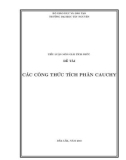 Bài tiểu luận: Các công thức tích phân Cauchy