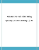 Đồ án tốt nghiệp - Phân tích thiết kế hệ thống - Quản Lý Kho Của Cửa Hàng Lốp Xe