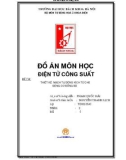 Đồ án môn học Điện tử công suất: Thiết kế mạch tự động kích từ cho ĐCĐB