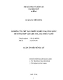 Luận án Tiến sĩ Vật lý: Nghiên cứu chế tạo thiết bị siêu âm công suất để tổng hợp vật liệu TiO2 cấu trúc nanô