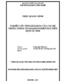 Tóm tắt luận văn Thạc sĩ Công nghệ thông tin: Nghiên cứu tính khả dụng của các hệ thống thông tin doanh nghiệp dựa trên dịch vụ web