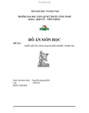 Đồ án môn điện tử viễn thông - Thiết kế, thi công mạch điều khiển nhiệt độ