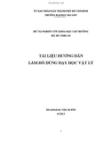 Đề tài nghiên cứu khoa học cấp trường: Tài liệu hướng dẫn làm đồ dùng dạy học Vật lý