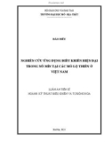 Luận án Tiến sĩ Kỹ thuật: Nghiên cứu ứng dụng điều khiển hiện đại trong nổ mìn tại các mỏ lộ thiên ở Việt Nam