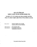 Báo cáo tổng hợp: Nghiên cứu xây dựng quy hoạch môi trường phục vụ phát triển bền vững vùng Đông Nam Bộ