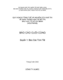 Quy hoạch Tổng thể và Nghiên cứu khả thi về GTVT Đô thị TP.HCM (HOUTRANS) - Báo cáo cuối cùng - Quyển 1: Báo cáo tóm tắt