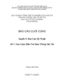 Quy hoạch Tổng thể và Nghiên cứu khả thi về GTVT Đô thị TP.HCM (HOUTRANS) - Báo cáo cuối cùng - Quyển 5: Báo cáo kỹ thuật - Số 1: Các cuộc điều tra giao thông vận tải