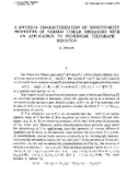 Báo cáo toán học: A spectral characterization of monotonicity properties of normal linear operators with an aplication to nonlinear telegraph equation 