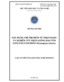 Luận án tiến sĩ Công nghệ sinh học: Xây dựng chỉ thị phân tử nhận dạng và nghiên cứu nhân giống bảo tồn loài Xáo tam phân (Paramignya trimera)