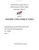 Đồ án: Tìm hiểu công nghệ W-CDMA