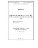 Luận văn Thạc sĩ Khoa học Thư viện: Nghiên cứu xây dựng mục lục liên hợp trực tuyến cho hệ thống thư viện công cộng Việt Nam