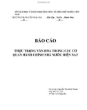 Báo cáo tốt nghiệp: Thực trạng văn hóa trong các cơ quan hành chính nhà nước hiện nay