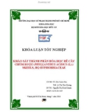 Khóa luận tốt nghiệp: Khảo sát thành phần hóa học rễ cây chùm ruột (Phyllanthus acidus (L).) skeels, họ Euphorbiaceae