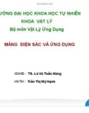 Bài thuyết trình Vật lý ứng dụng: Màng điện sắc và ứng dụng