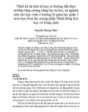 Luận văn Thạc sỹ: Thiết kế tài liệu tự học có hướng dẫn theo mô đun tăng cường năng lực tự học, tự nghiên cứu cho học viên ở trường Sĩ quan lục quân 1 môn học Hoá đại cương phần Nhiệt động hóa học và Dung dịch - Nguyễn Hương Thảo