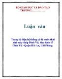 Luận văn: Trang bị điện hệ thống xử lý nước thải nhà máy thép Đình Vũ, khu kinh tế Đình Vũ - Quận Hải An, Hải Phòng