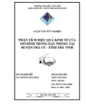 Đề Tài: Phân tích hiệu quả kinh tế mô hình trồng đậu phộng ở huyện Trà Cú-Trà Vinh