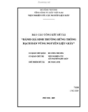 Báo cáo tổng kết đề tài: Đánh giá sinh trưởng rừng trồng bạch đàn vùng nguyên liệu giấy