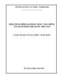 Luận văn thạc sĩ: Phân tích chính sách đấu thầu vàng miếng của ngân hàng nhà nước Việt Nam