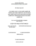 Luận văn Thạc sĩ Kỹ thuật: Cải thiện chất lượng điều khiển hệ thống máy phát điện sức gió sử dụng máy điện dị bộ nguồn kép bằng bộ điều khiển mờ chỉnh định tham số bộ điều khiển PID