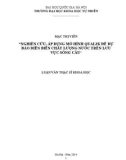 Luận văn Thạc sĩ Khoa học: Nghiên cứu, áp dụng mô hình Qual2K đề dự báo diễn biến chất lượng nước trên lưu vực sông Cầu