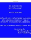 Đề tài: Nghiên cứu bào chế viên nén Diclofenac tác dụng kéo dài từ cốt tá dược Hydroxy propyl methuyl cellulse - Nguyễn Ngọc Điệp