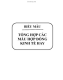 Tổng hợp các mẫu hợp đồng kinh tế hay