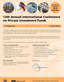 13th Annual International Conference on private Investment Funds