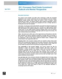 2011 European Real Estate Investment Outlook and Market Perspective