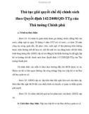 Thủ tục giải quyết chế độ chính sách theo Quyết định 142/2008/QĐ-TTg của Thủ tướng Chính phủ