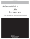 A Consumer's Guide to: Life Insurance