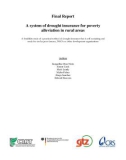 A System Of Drought Insurance For Poverty Alleviation In Rural Areas