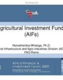 Agricultural Investment Funds (AIFs)