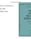 AIDS and Health Insurance: An OTA Survey