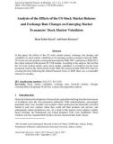 Analysis of the effects of the us stock market returns and exchange rate changes on emerging market economies' stock market volatilities