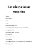 Bán đấu giá tài sản xung công