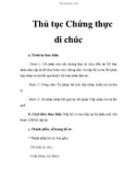 Thủ tục Chứng thực di chúc