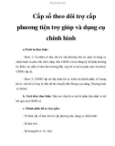 Cấp sổ theo dõi trợ cấp phương tiện trợ giúp và dụng cụ chỉnh hình