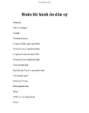 Hoãn thi hành án dân sự